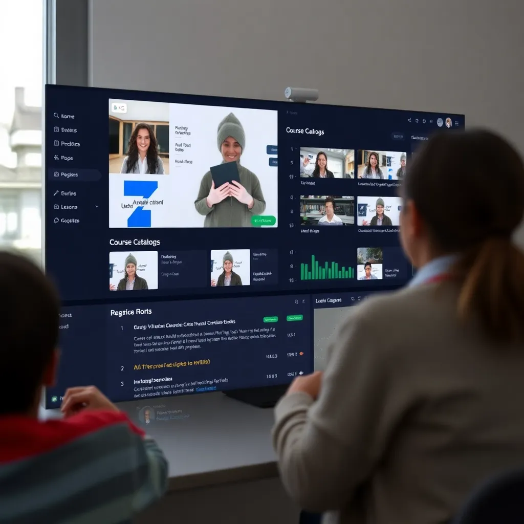 Educational learning management system with course catalog, student progress tracking, and interactive lessons developed by Zendrix Infotech